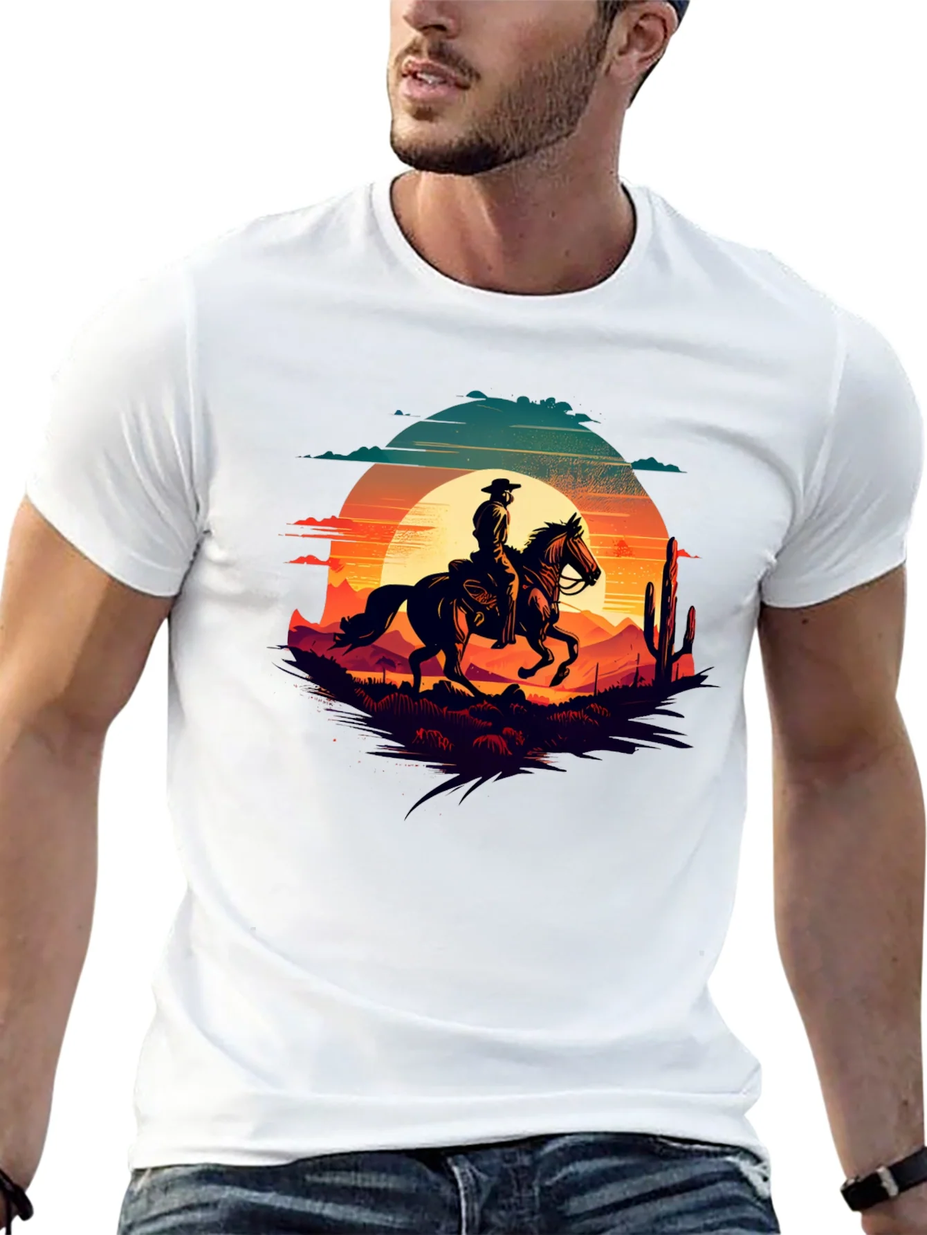 Cowboy Sunset Graphic Tee