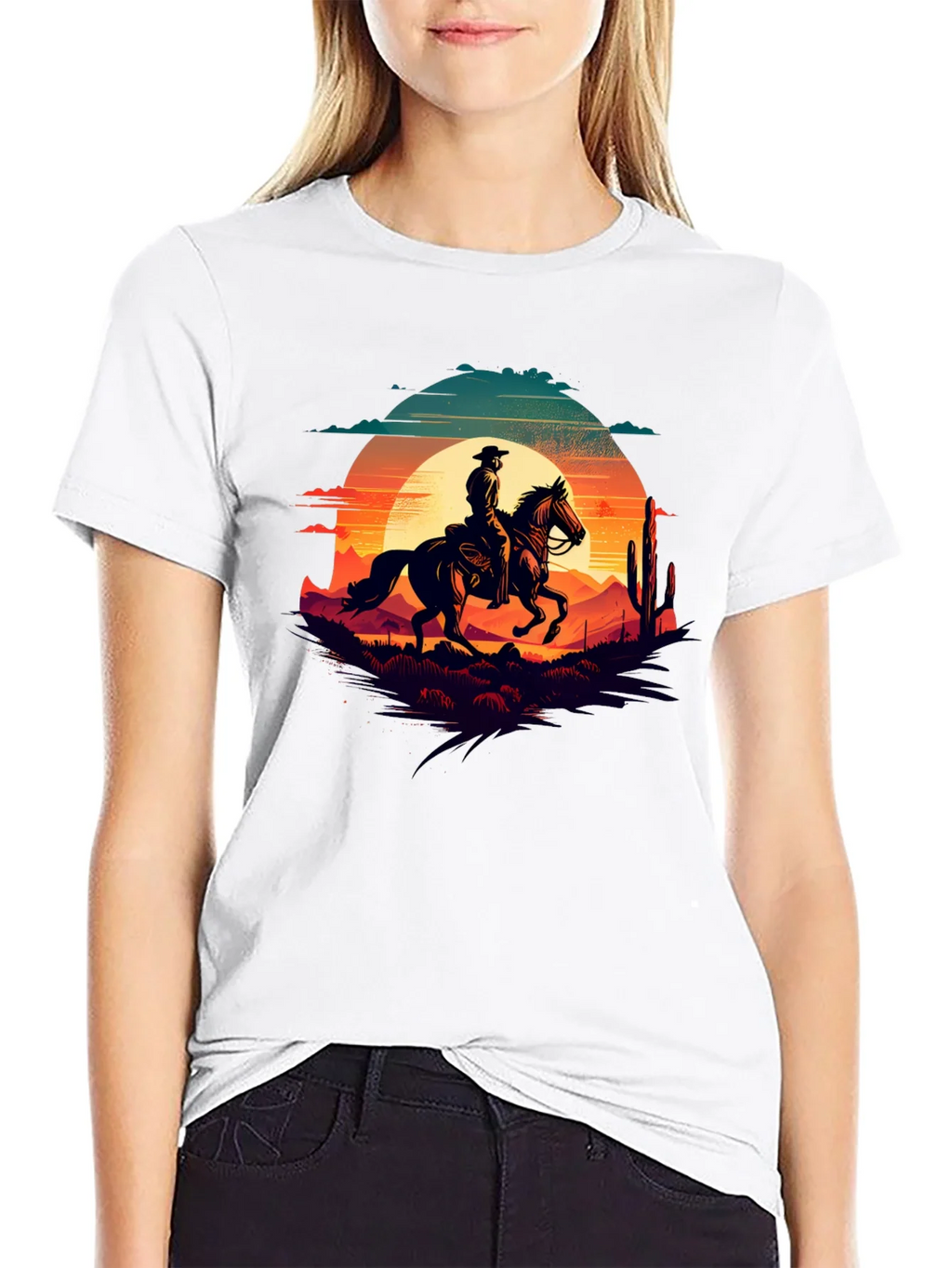 Cowboy Sunset Graphic Tee
