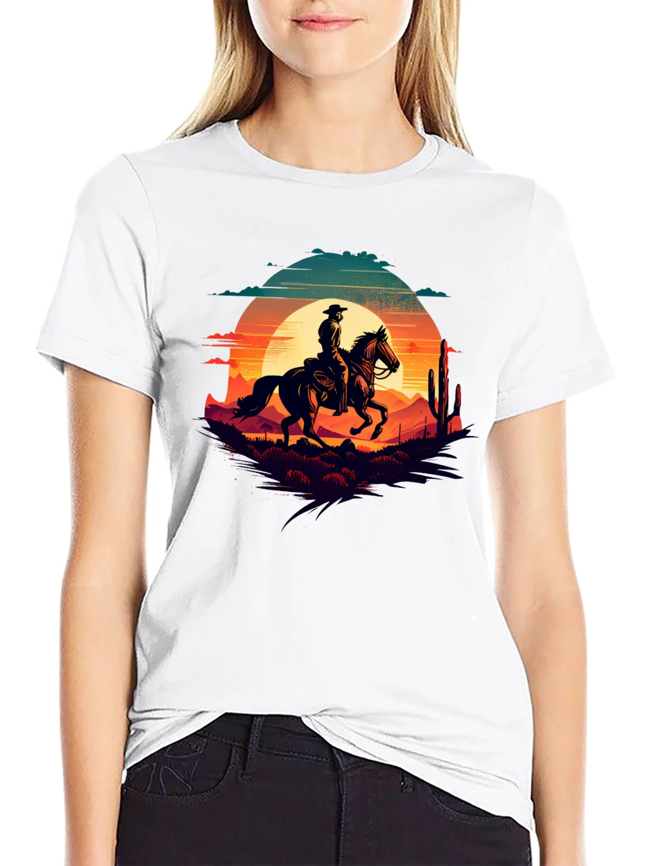Cowboy Sunset Graphic Tee