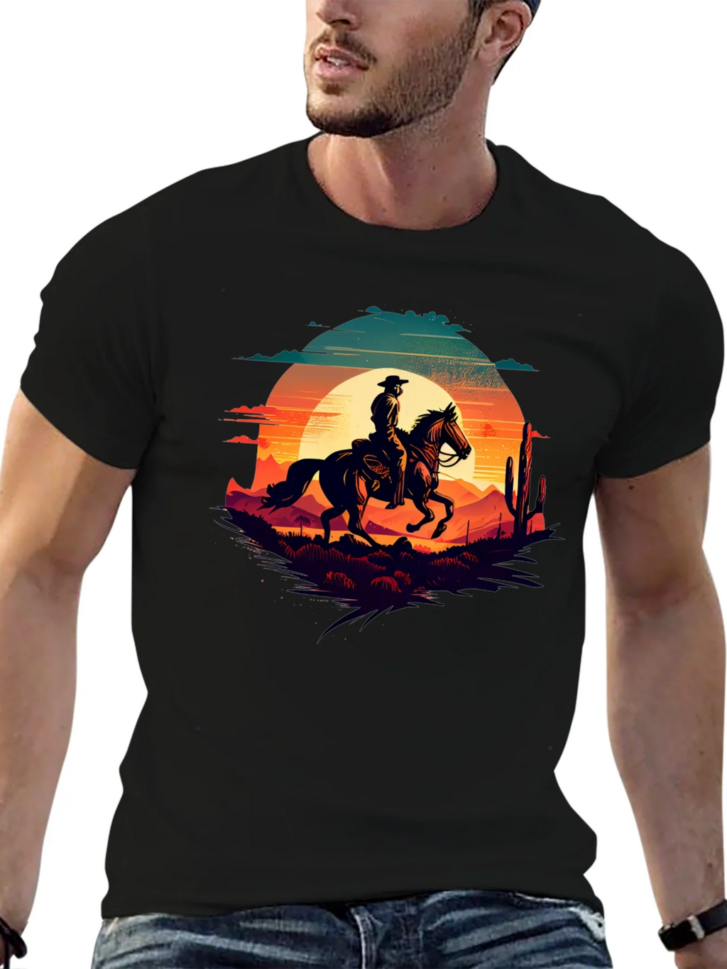Cowboy Sunset Graphic Tee