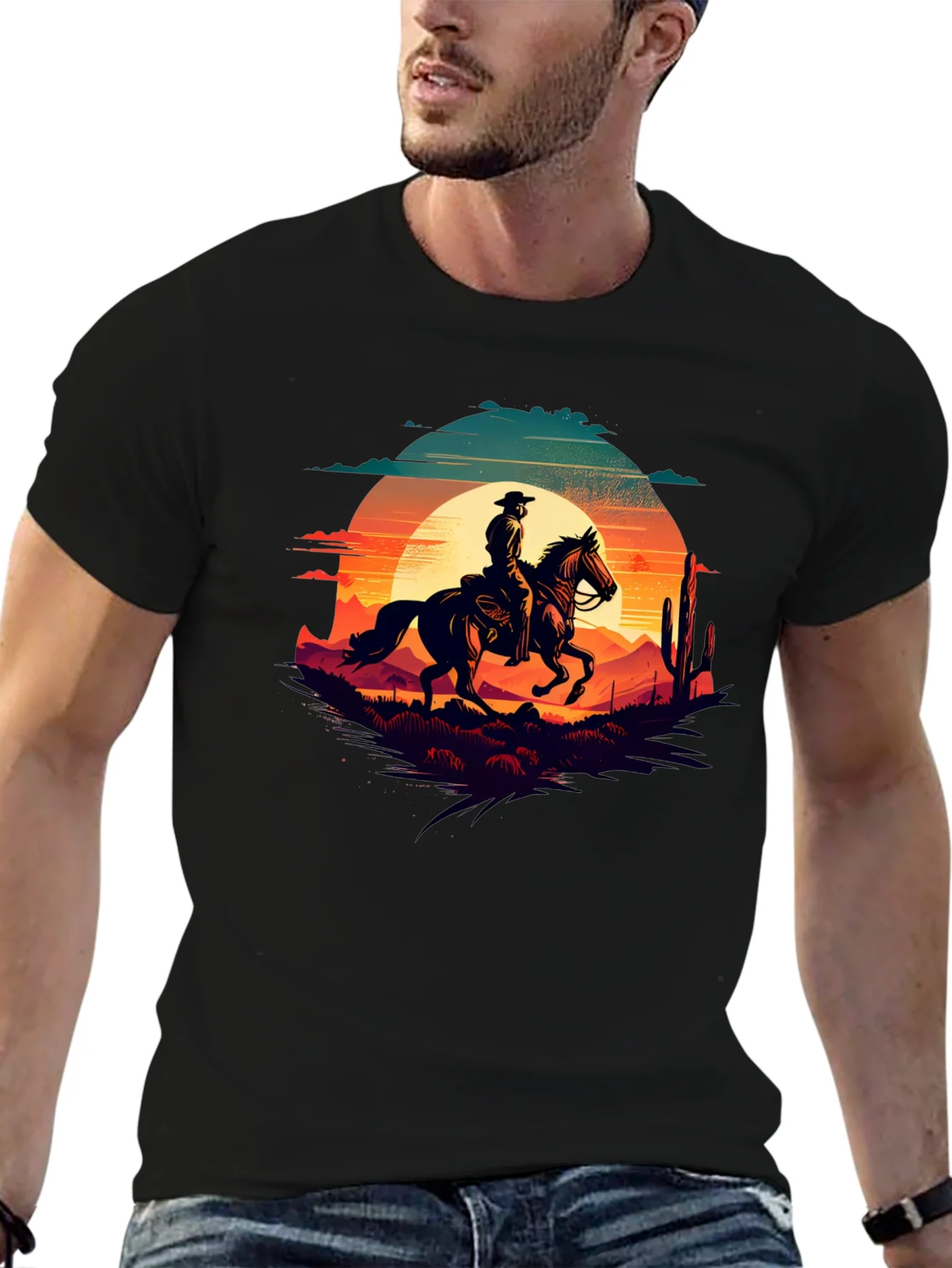 Cowboy Sunset Graphic Tee
