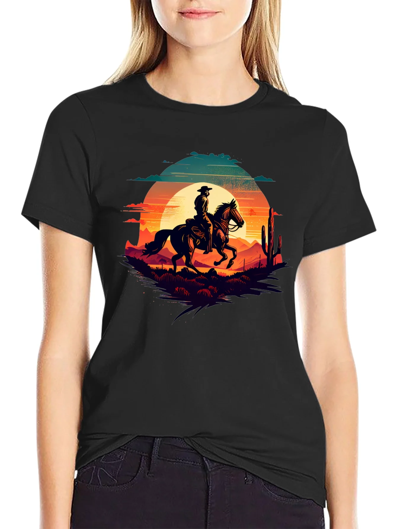 Cowboy Sunset Graphic Tee