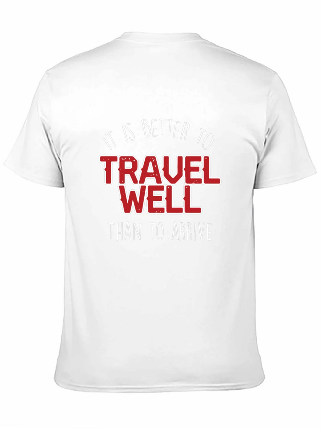 Travel Well Graphic Tee - Black Cotton T-Shirt