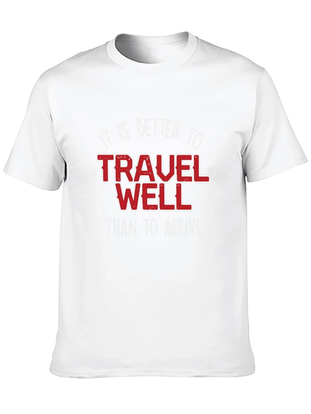 Travel Well Graphic Tee - Black Cotton T-Shirt