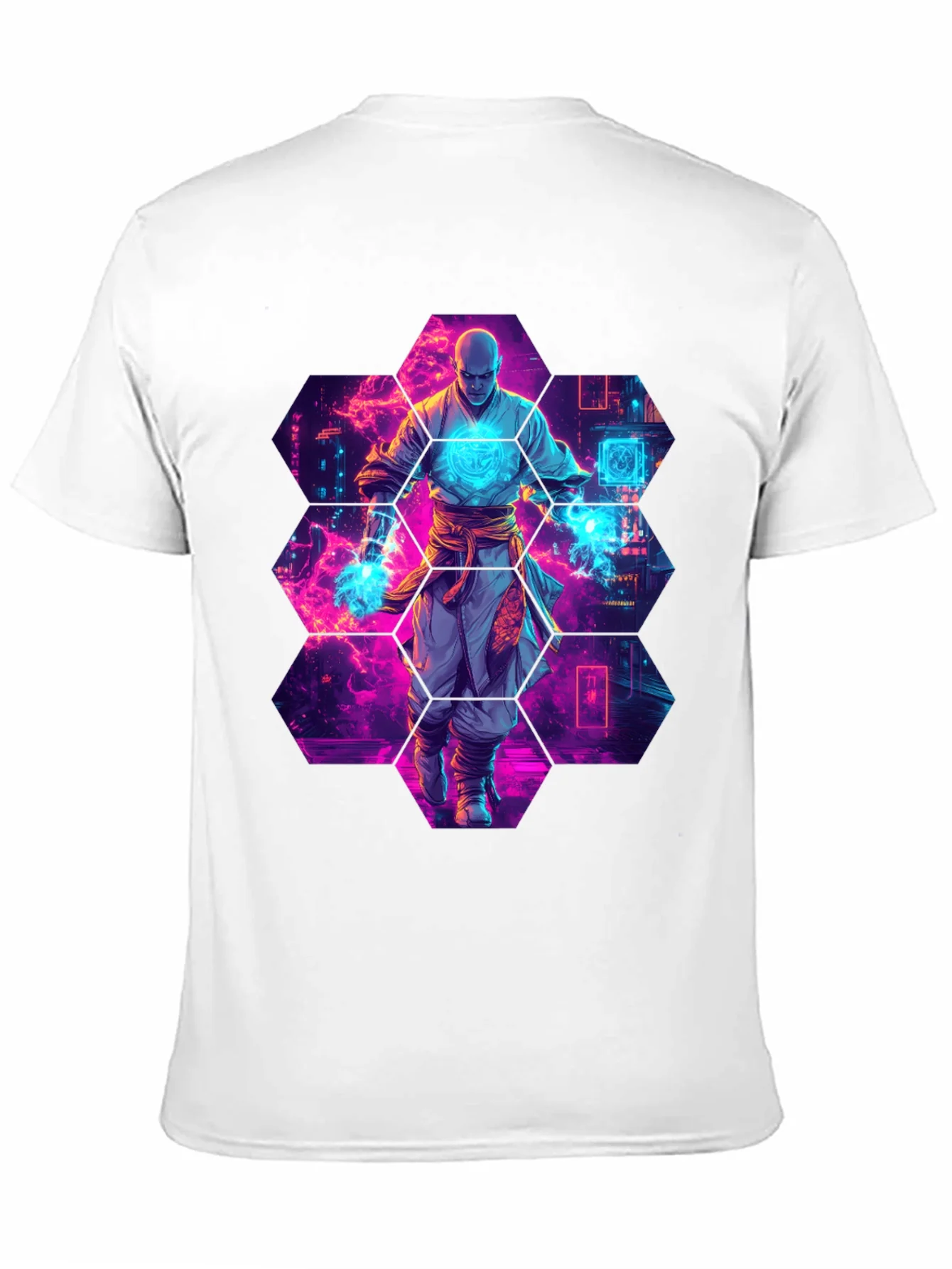 Cyberpunk Monk Graphic T-Shirt