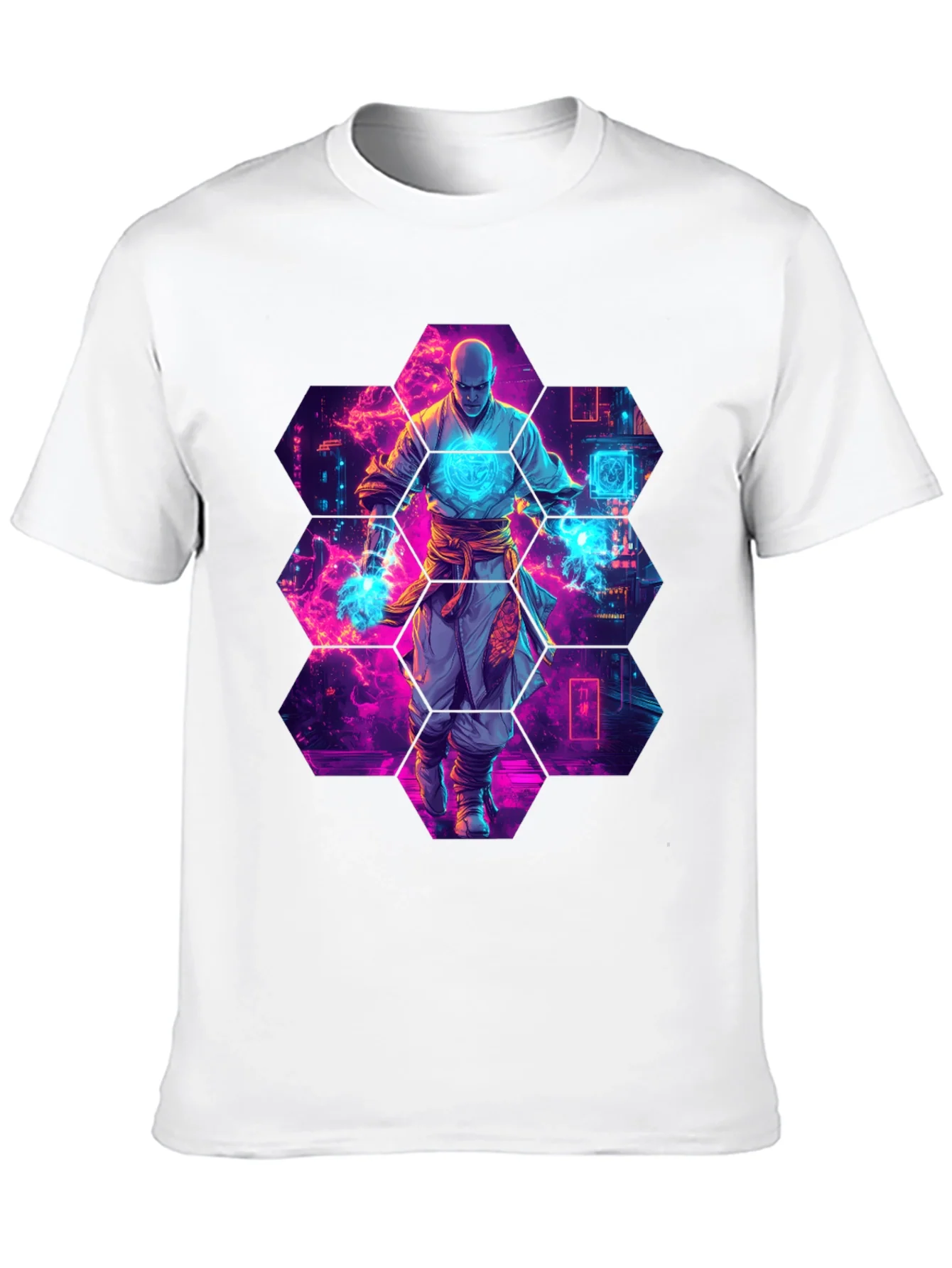 Cyberpunk Monk Graphic T-Shirt