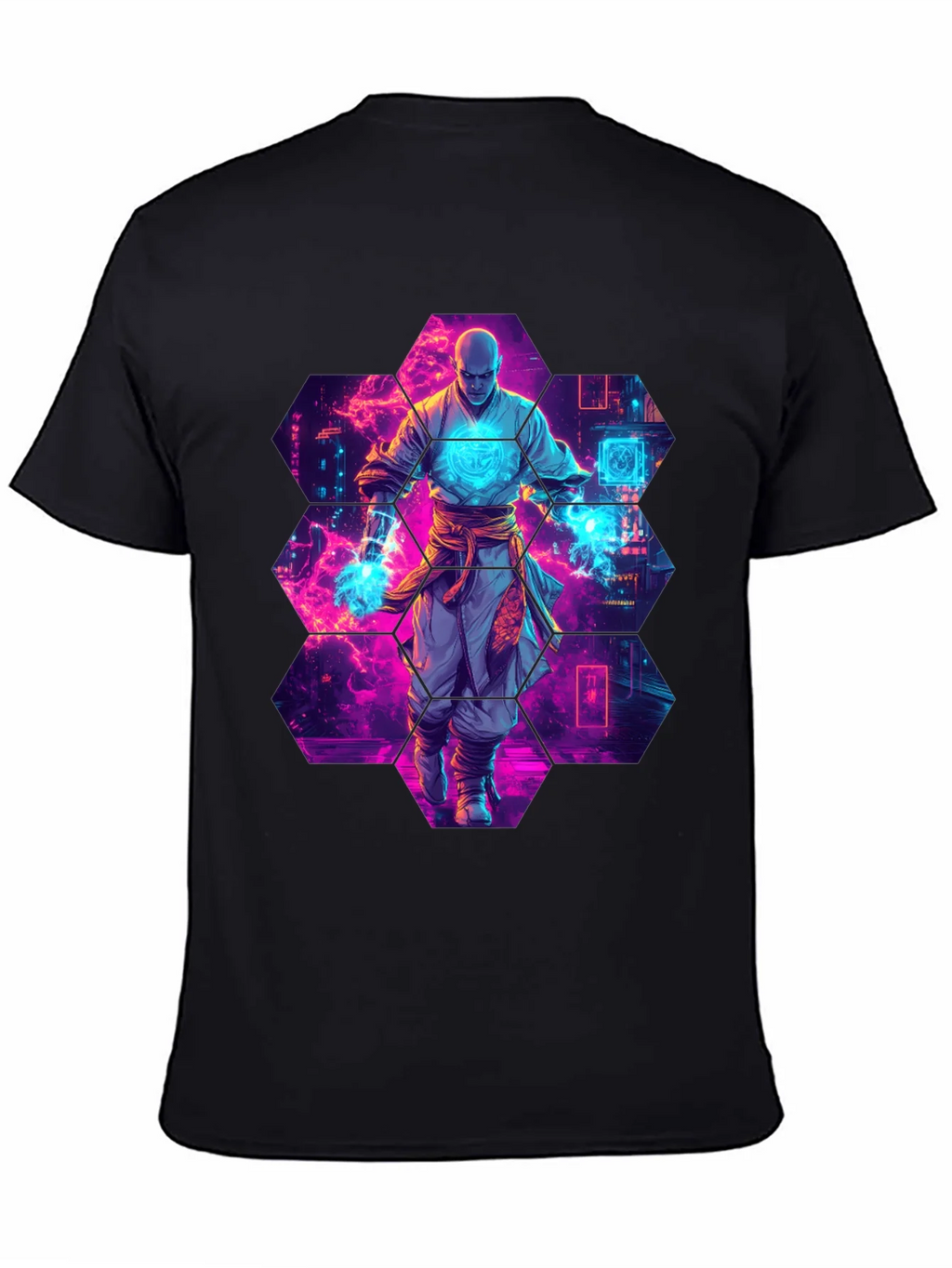 Cyberpunk Monk Graphic T-Shirt