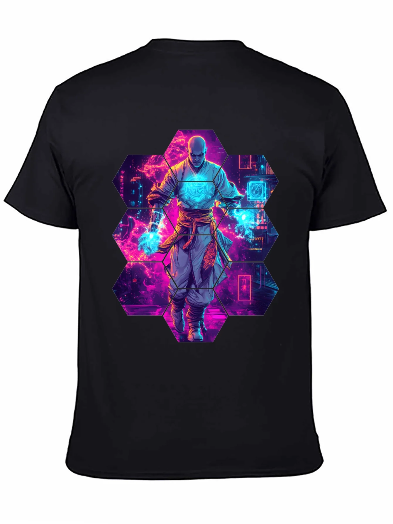 Cyberpunk Monk Graphic T-Shirt