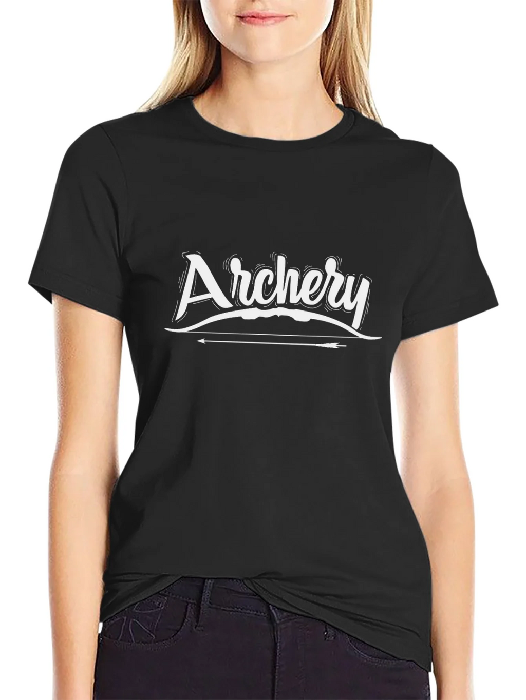Archery Graphic Tee - Bow and Arrow Design