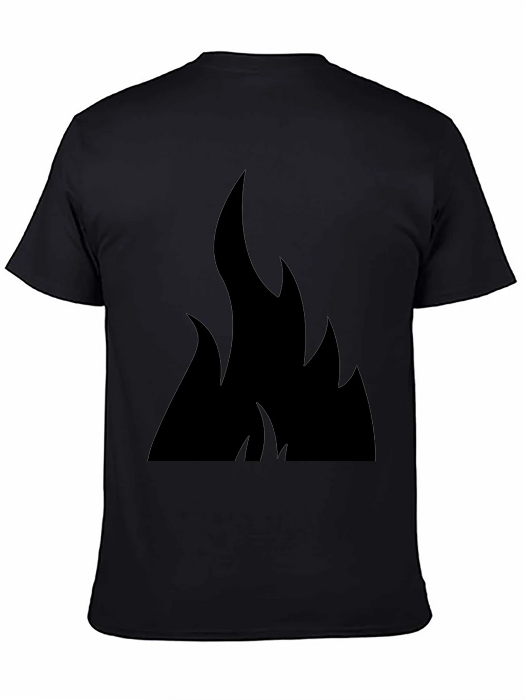 Black Flame Graphic Tee - Casual Style