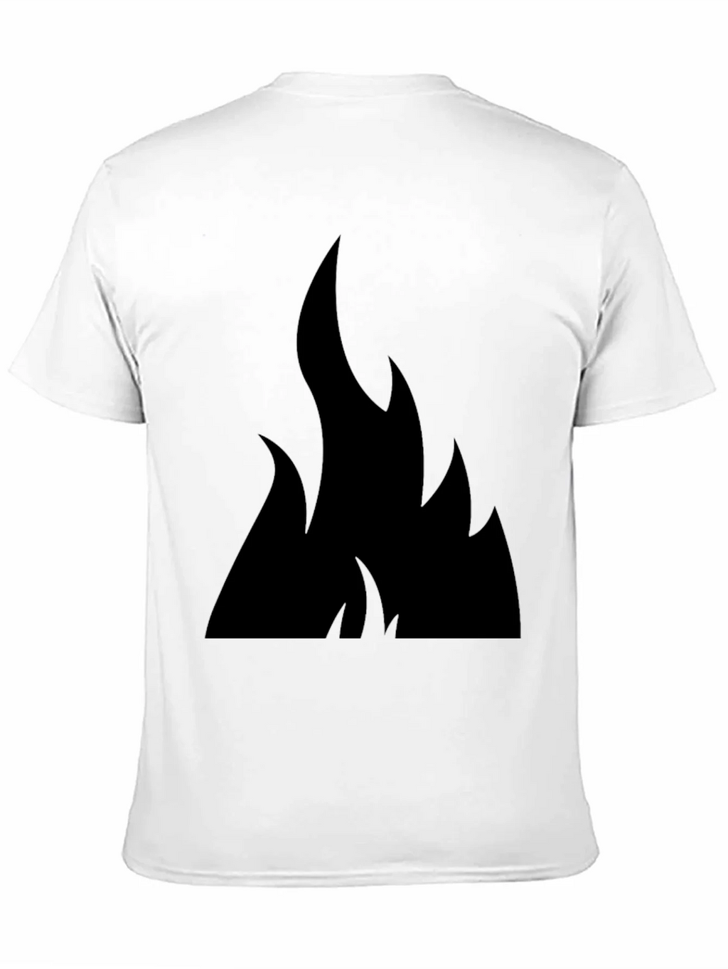 Black Flame Graphic Tee - Casual Style