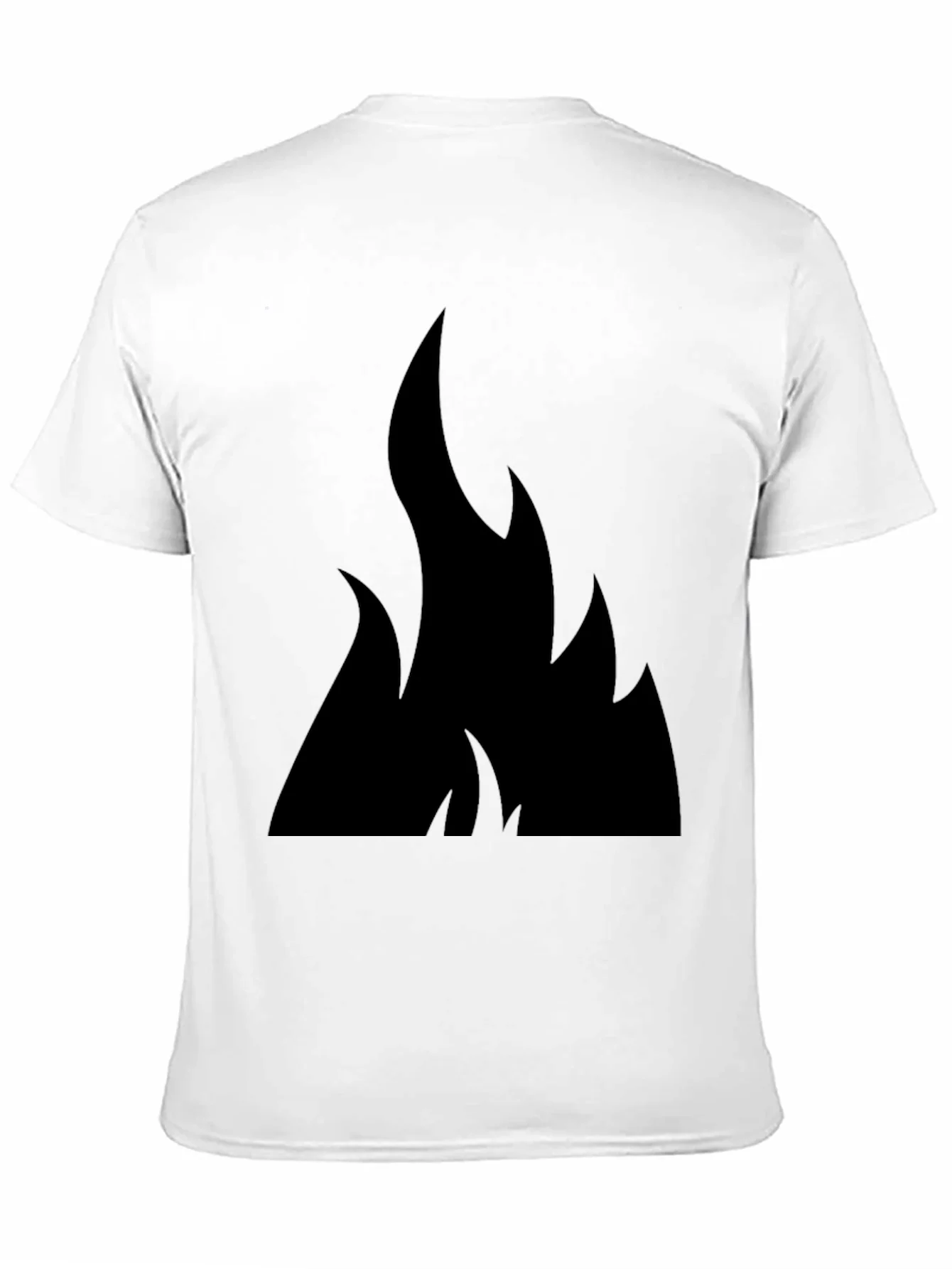 Black Flame Graphic Tee - Casual Style