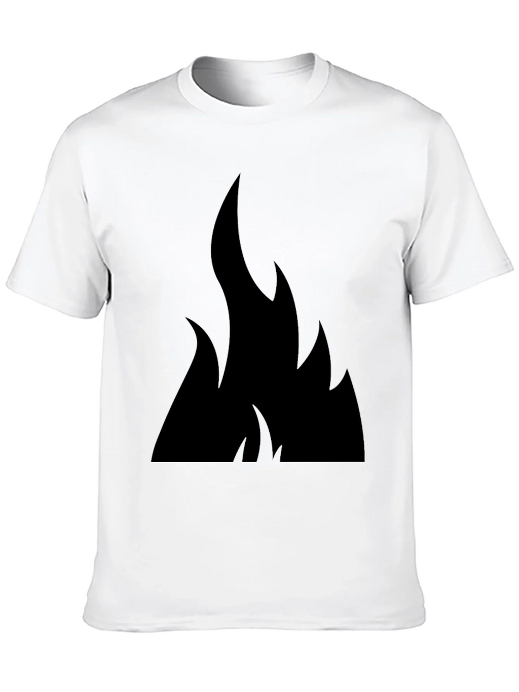 Black Flame Graphic Tee - Casual Style