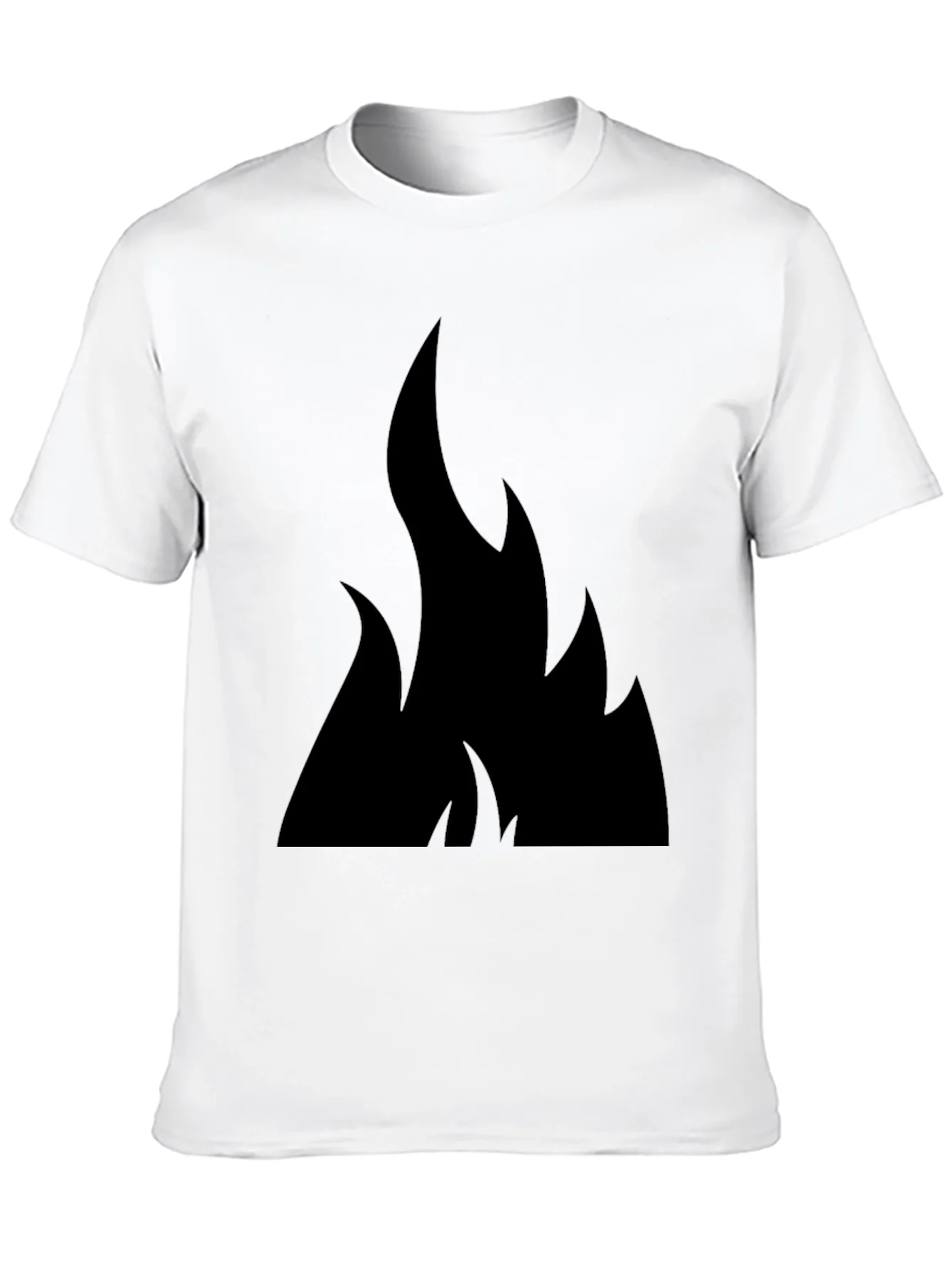 Black Flame Graphic Tee - Casual Style