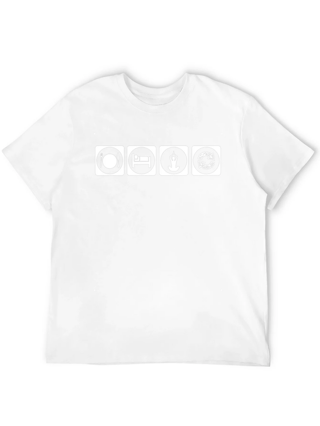 Eat Sleep Yoga Repeat Black T-Shirt