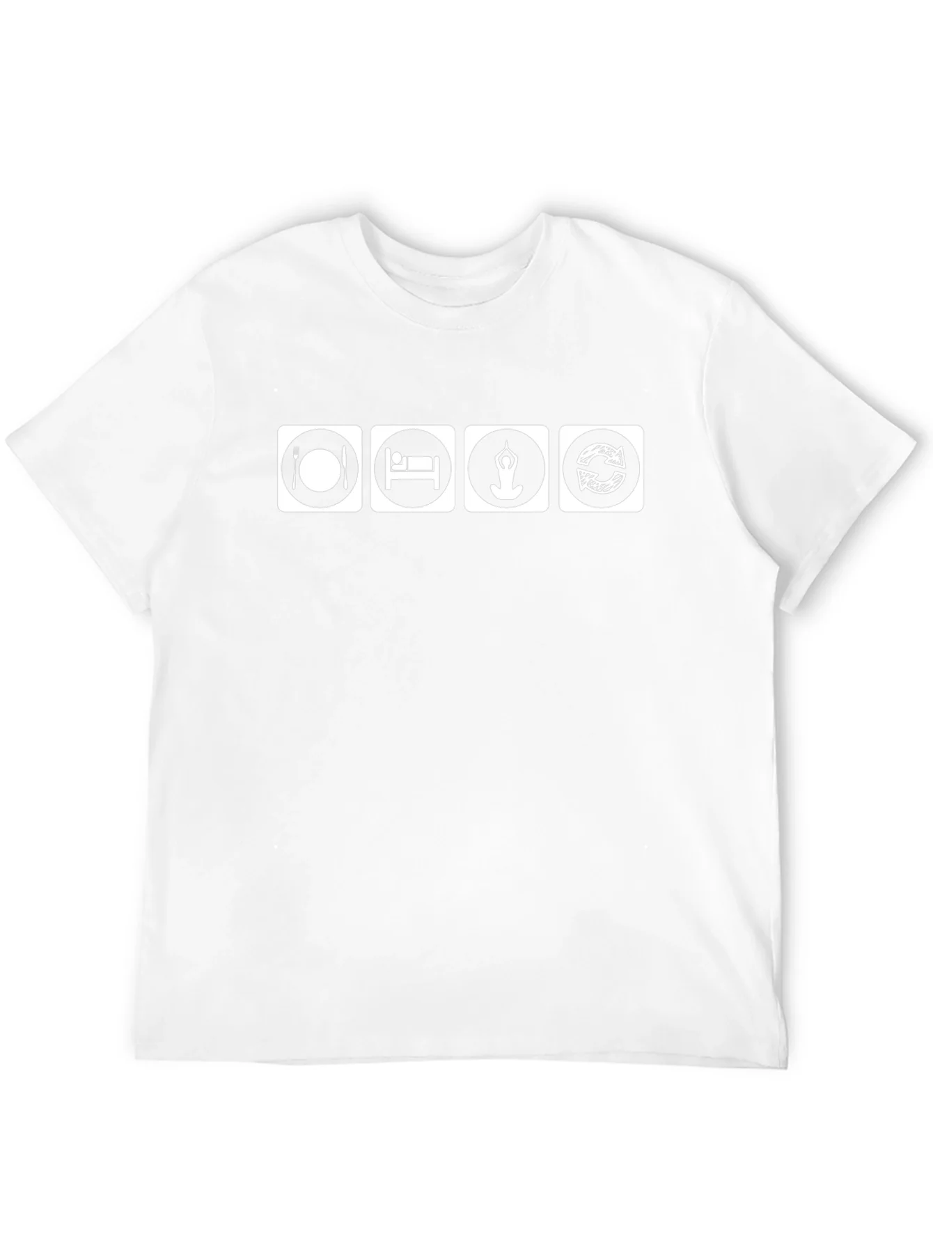 Eat Sleep Yoga Repeat Black T-Shirt