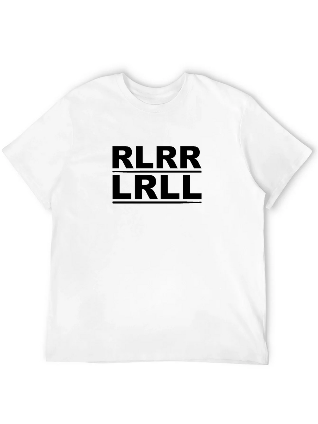 RLRR LRLL T-Shirt - Drumming Notation Tee