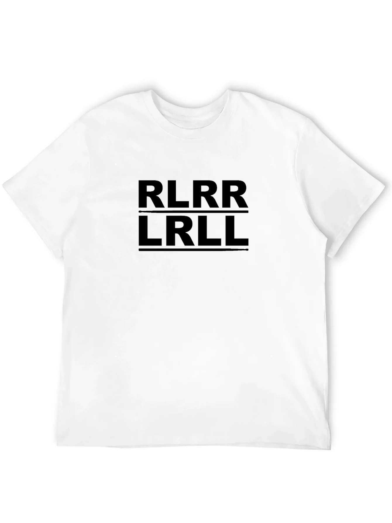 RLRR LRLL T-Shirt - Drumming Notation Tee