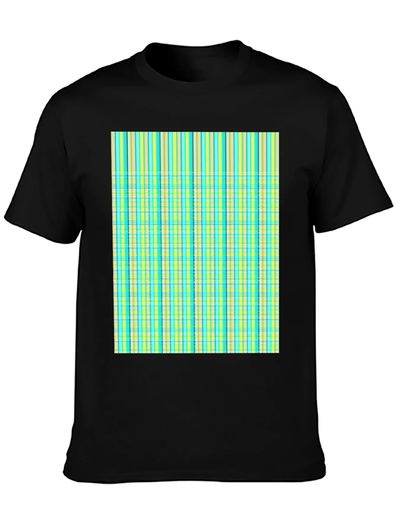 Striped Plaid Tee Shirt