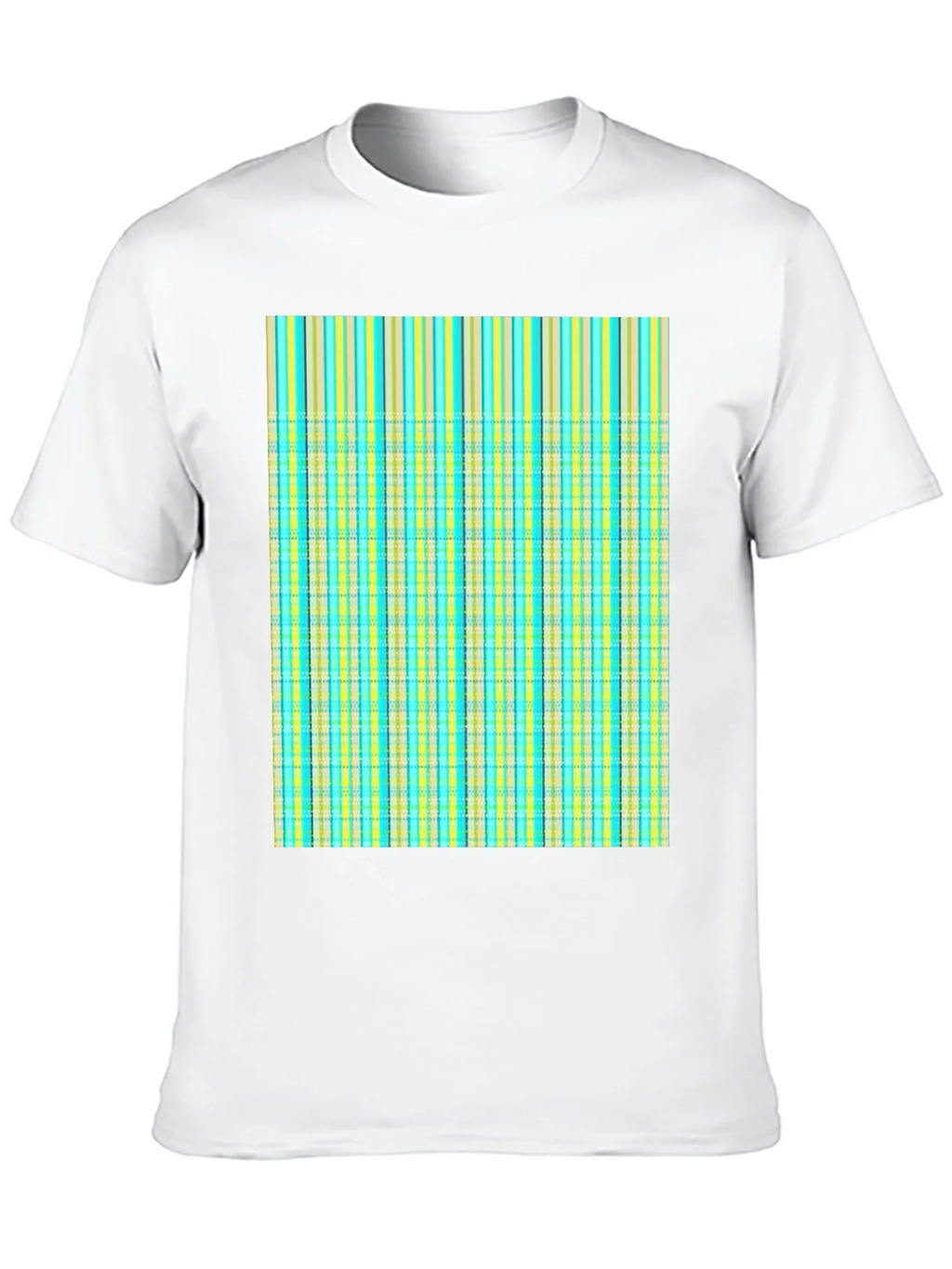Striped Plaid Tee Shirt