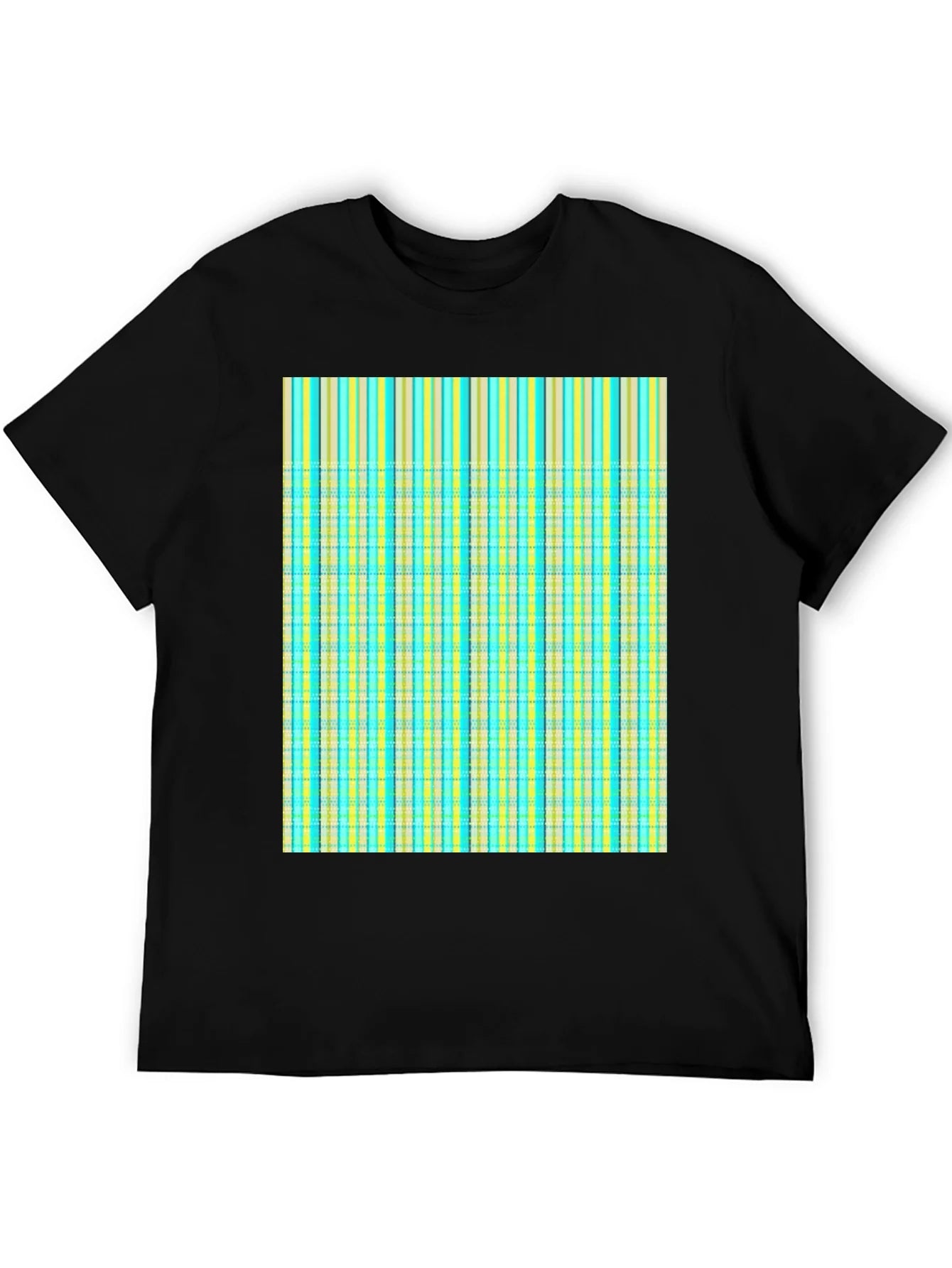 Striped Plaid Tee Shirt