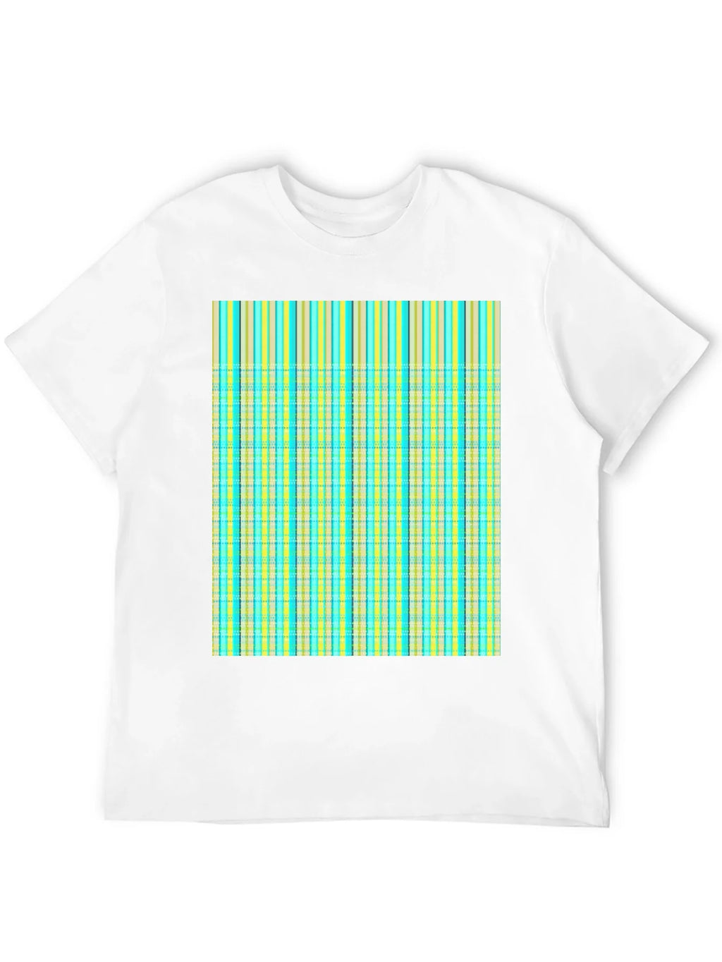 Striped Plaid Tee Shirt