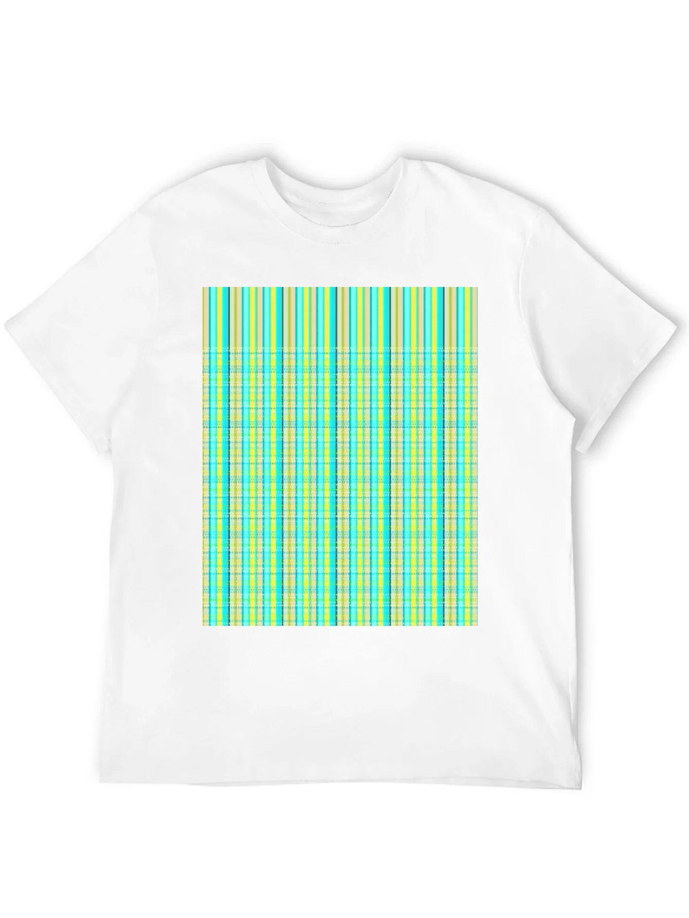 Striped Plaid Tee Shirt