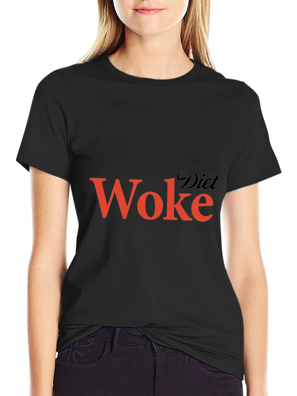 Diet Woke Graphic T-Shirt - Black