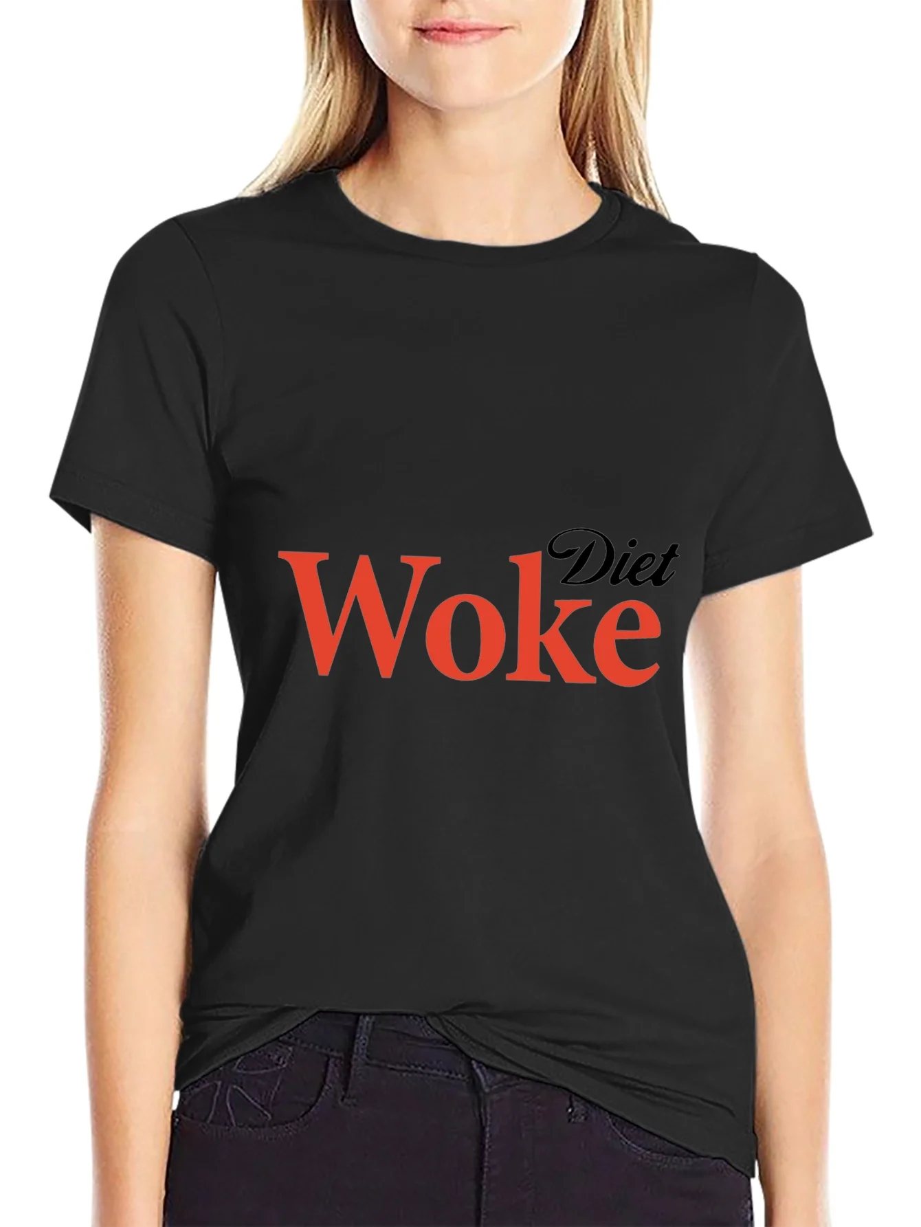 Diet Woke Graphic T-Shirt - Black