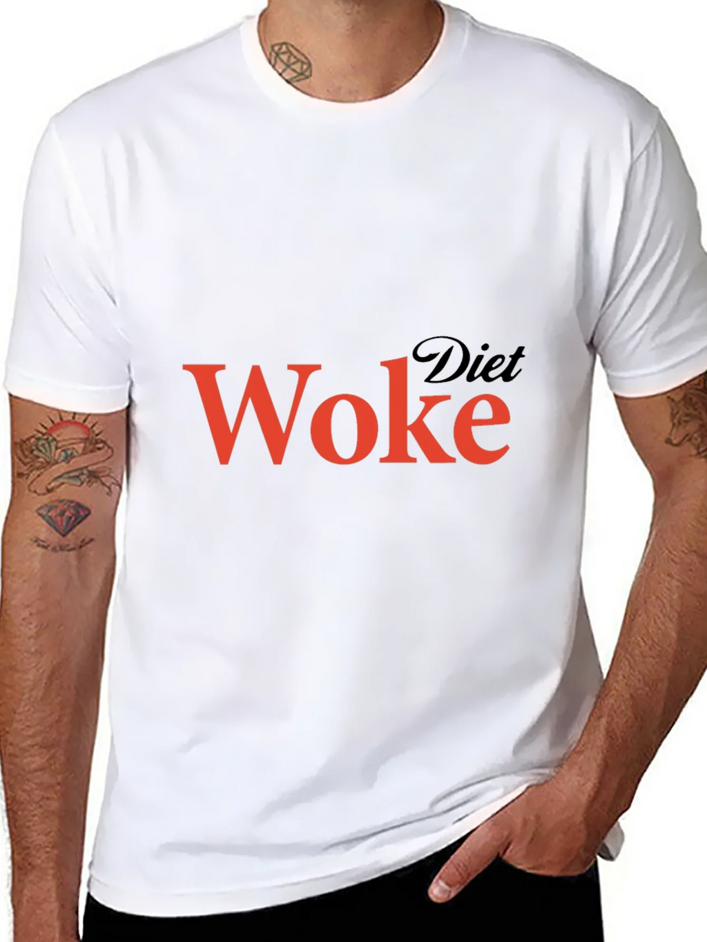 Diet Woke Graphic T-Shirt - Black