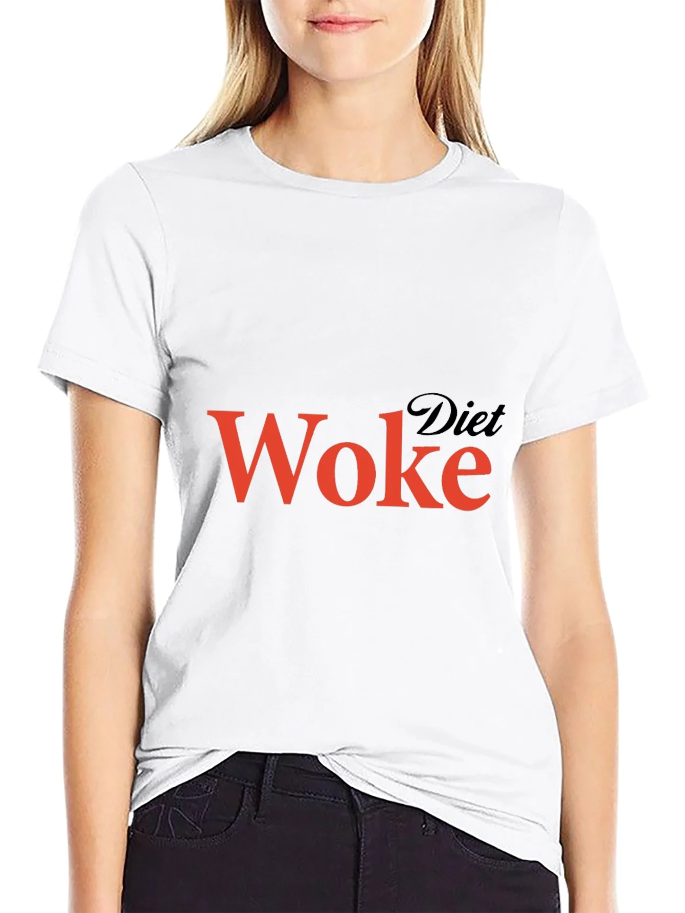 Diet Woke Graphic T-Shirt - Black