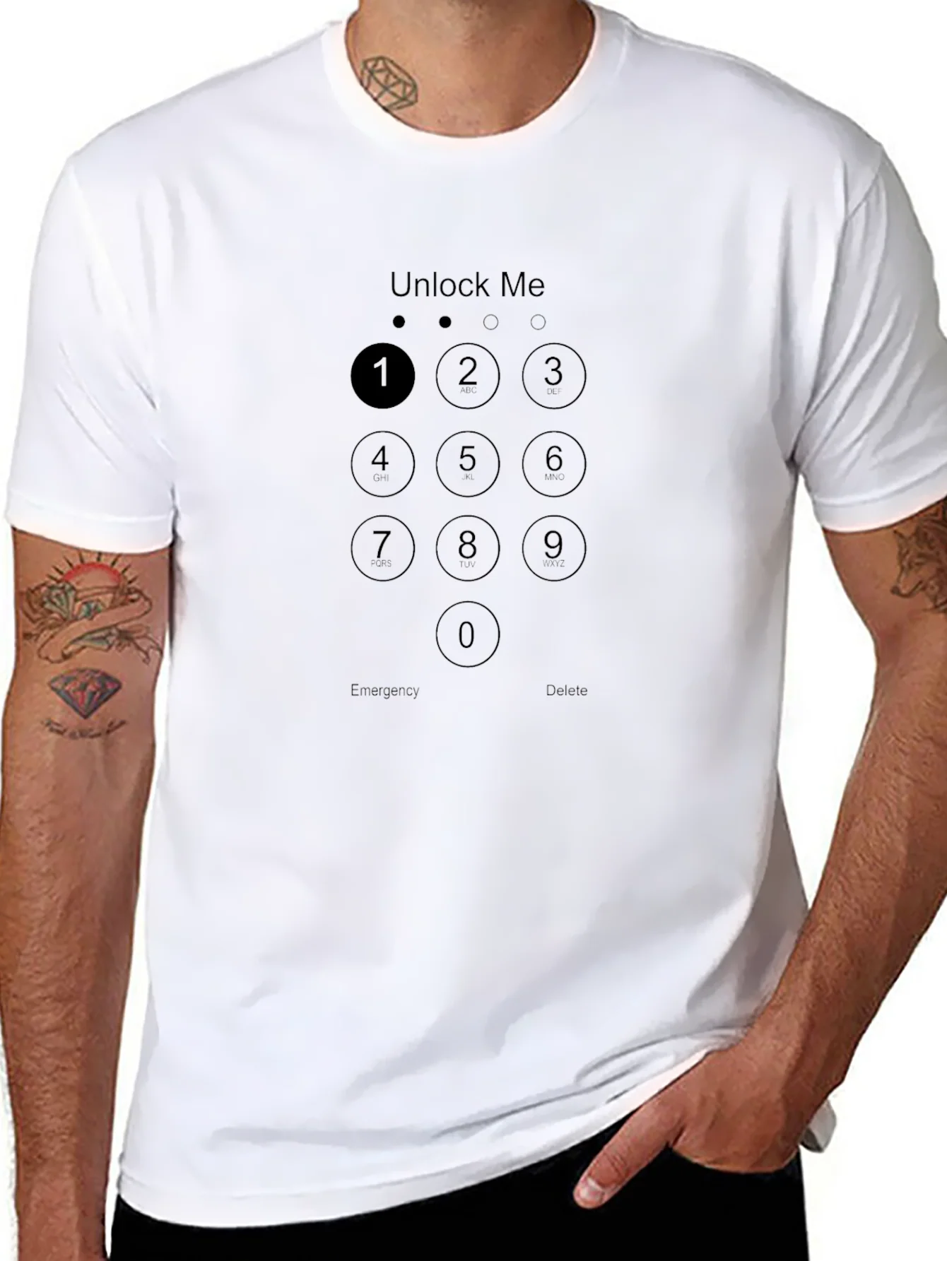 Unlock Me Pattern T-Shirt - Geeky Fashion